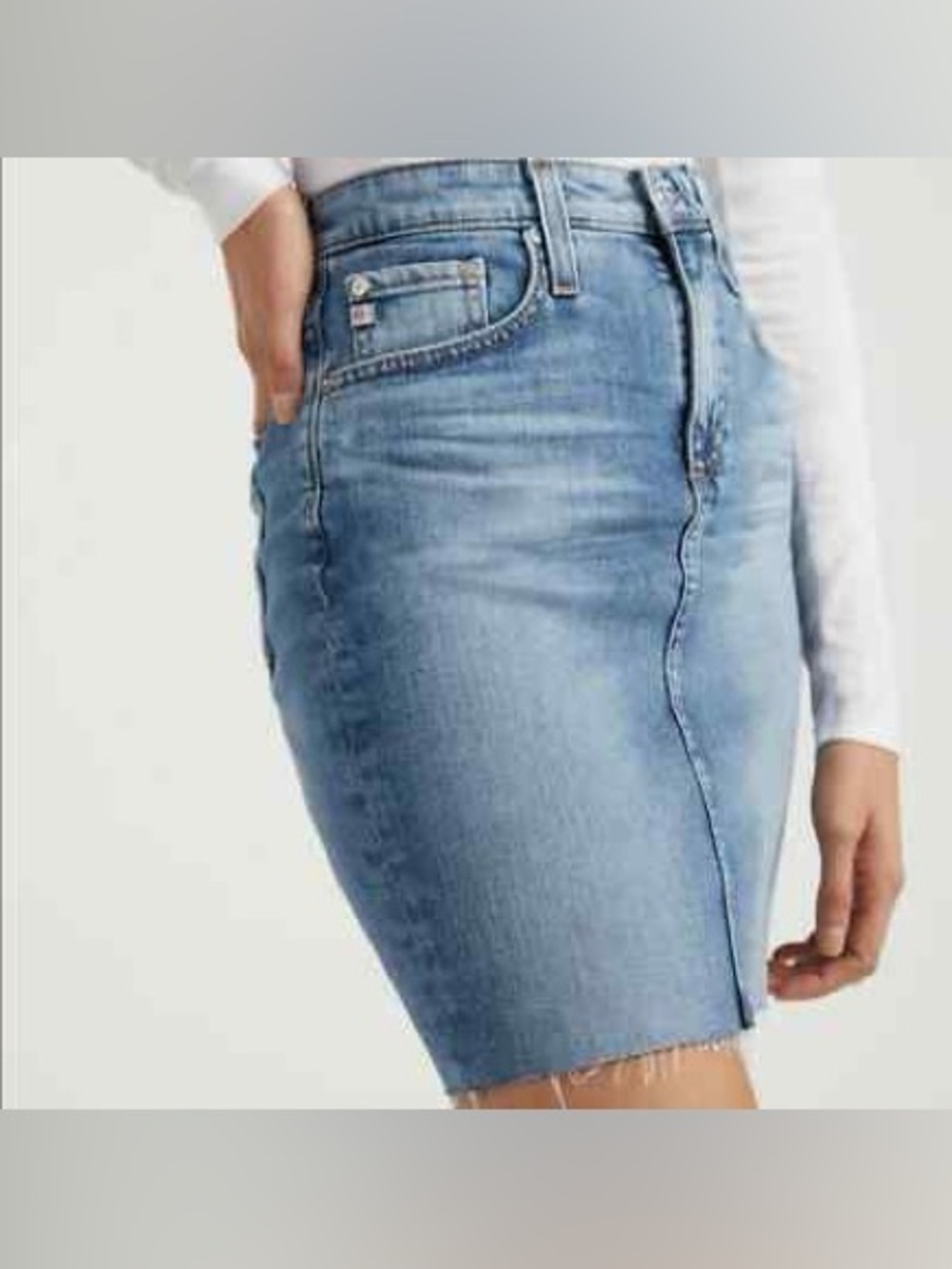 NWOT Adriano Goldschmied Erin denim pencil skirt 25